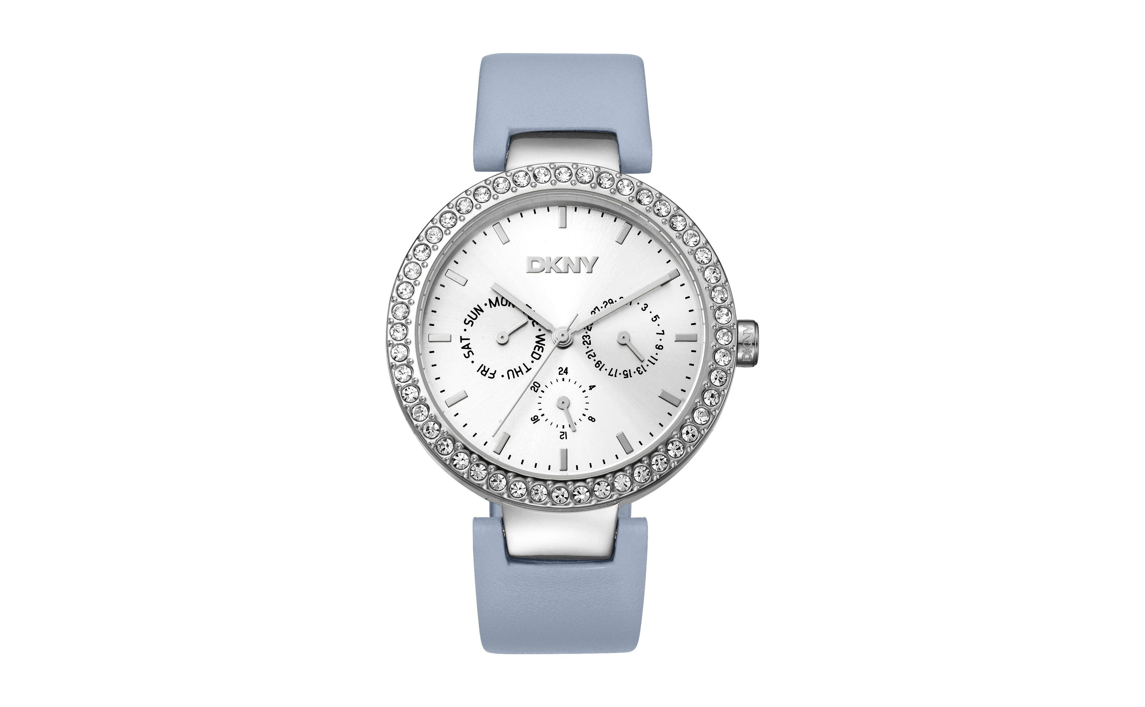 Dkny Women's Evening Quartz Leather Strap Watch