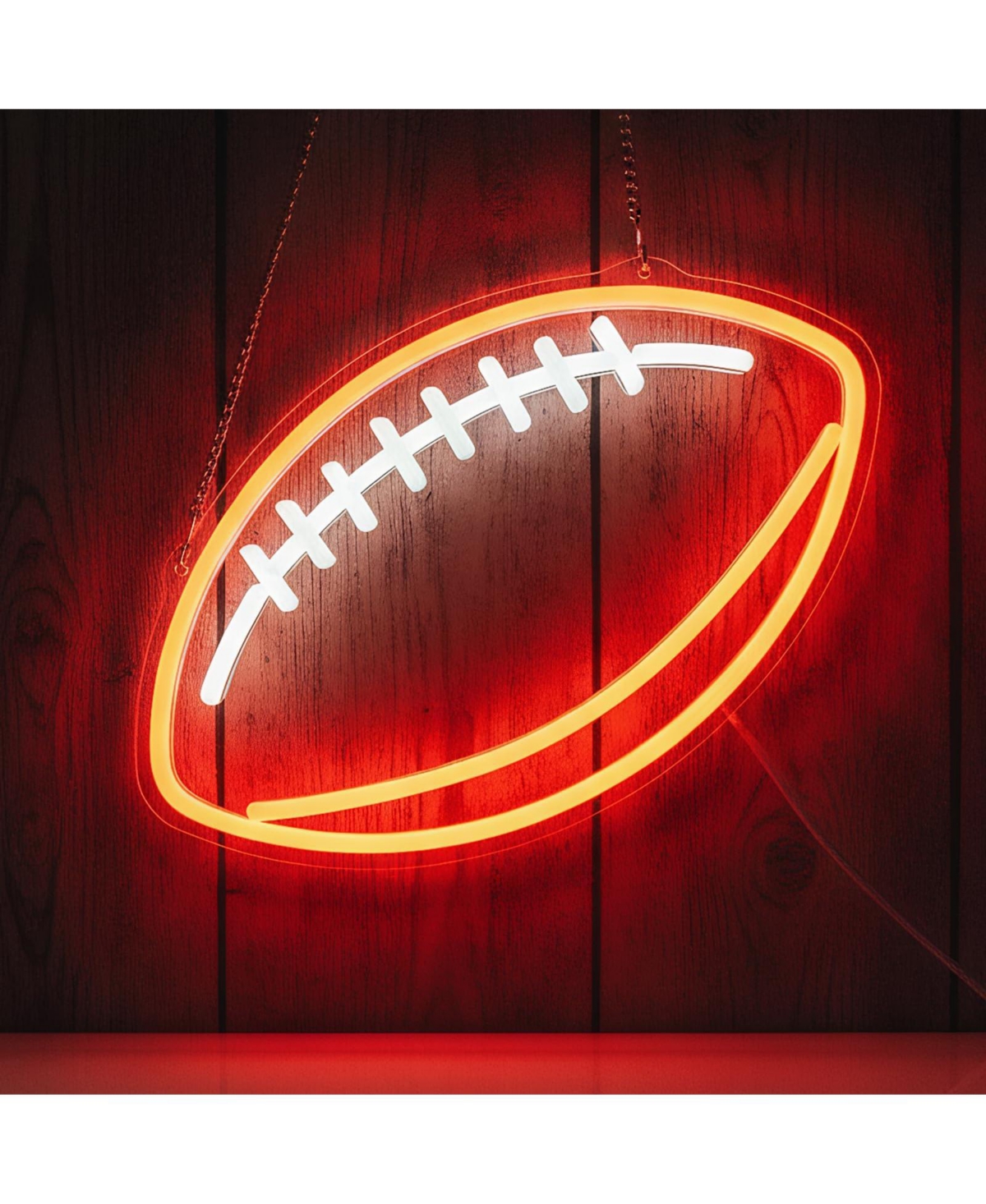 Sportneer Dimmable 4 Ball Sport Led Neon Sign Uv Printed Wall Decor for Bedroom Playroom Man Cave - Football