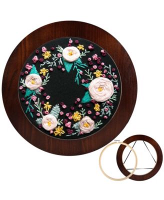 Wood Embroidery Hoop Frame For Displaying Sewing Ornaments And Artwork
