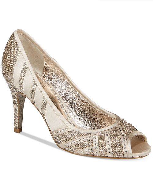 macy's brown pumps