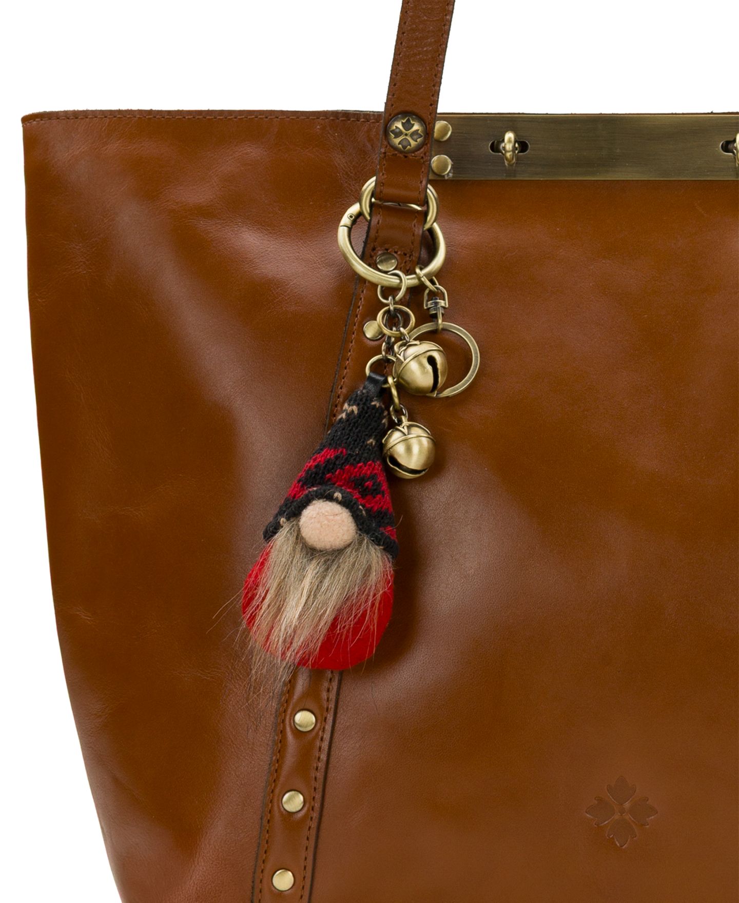 Женский брелок Patricia Nash Gnome Bell Bag Charm, цвет: Holiday Nordic Weave — фото 3