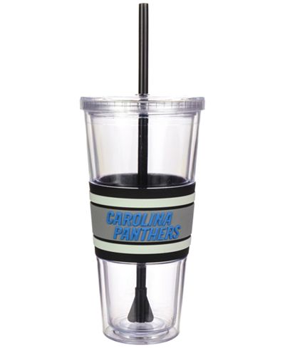 Boelter Brands Carolina Panthers 22 oz. Hyped Straw Tumbler