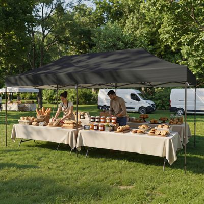 Pop Up Canopy Tent, Instant Setup Waterproof UV Protection Shelter with Roller Bag for Wedding Camping Lawn
