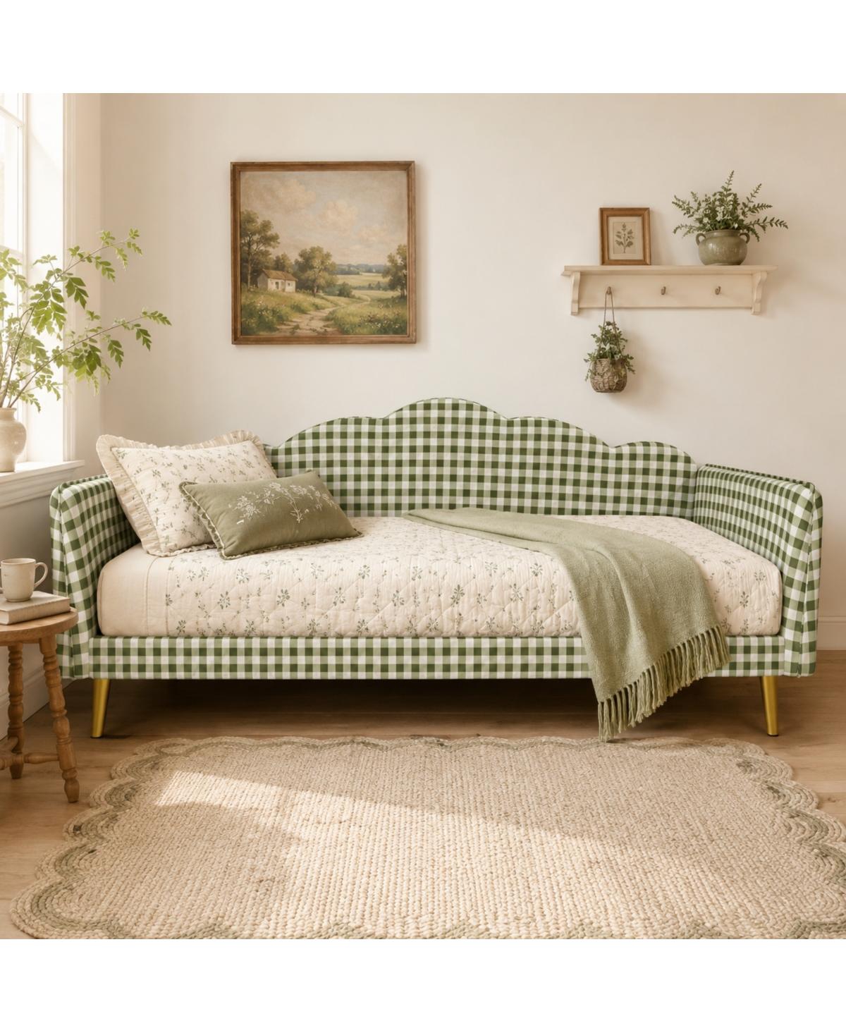 Streamdale Furniture Twin Upholstered Platform Daybed with Headboard