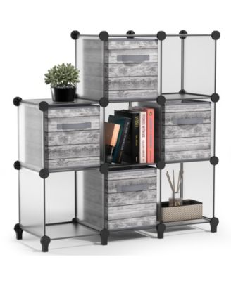 8-Cube Storage Organizer Cubby Shelf for Closet, Toys, Books, and More Space-Saving Bookshelf for Bedroom, Living Room, or Office