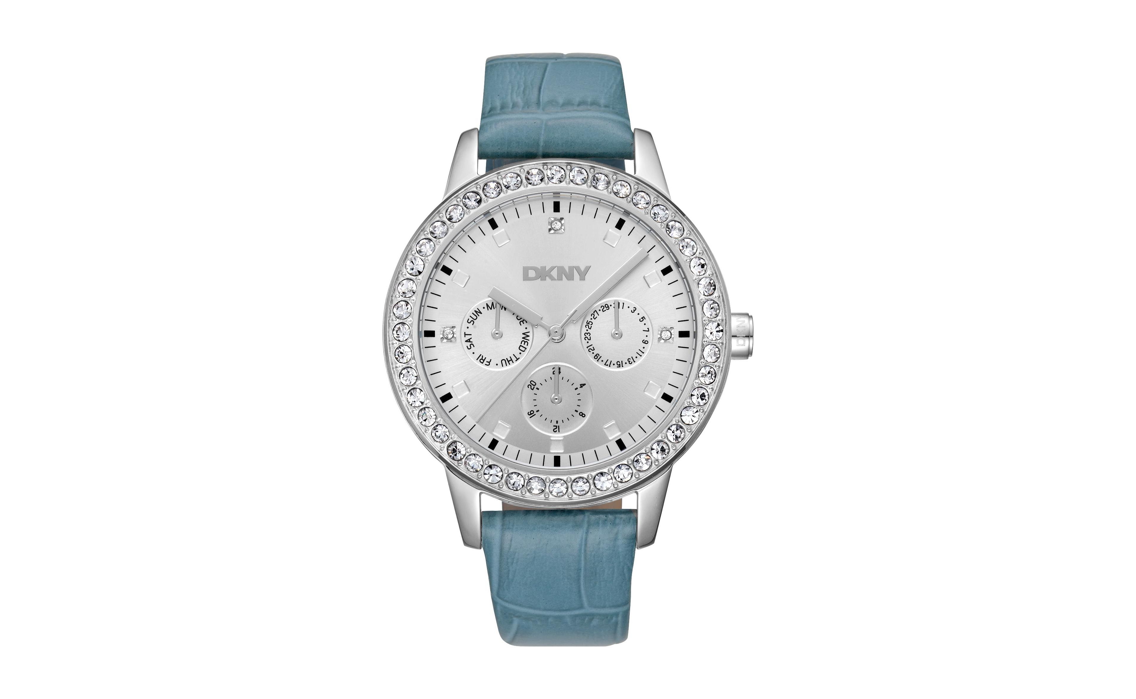 Dkny Women's Evening Quartz Leather Strap Watch