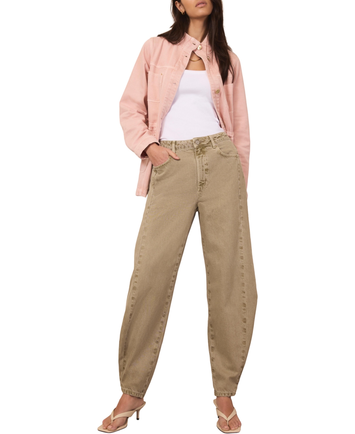 Mint Velvet Women's Balloon Popper High-Rise Jeans