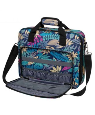 Large Portable Cross Stitch Embroidery Organizer Bag with Compartments Travel Carrying Case For Craft Supplies