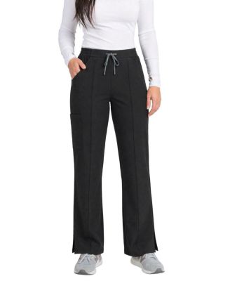 Women's 6-Pocket Boot-Cut Drawstring Scrub Pants