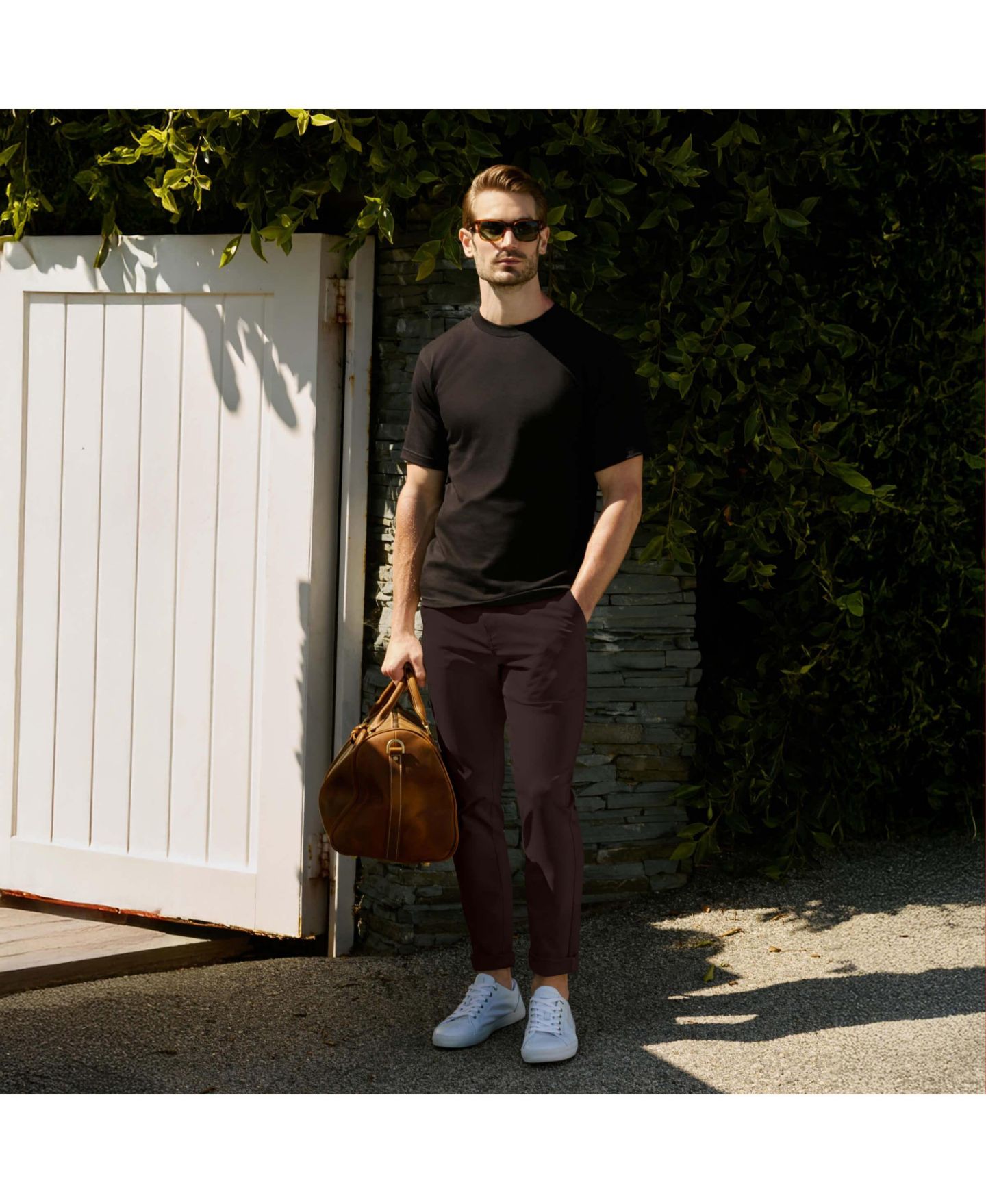 Мужские брюки Jack Archer Jetsetter Tech Straight-Fit Casual, цвет: Коричневый — фото 5