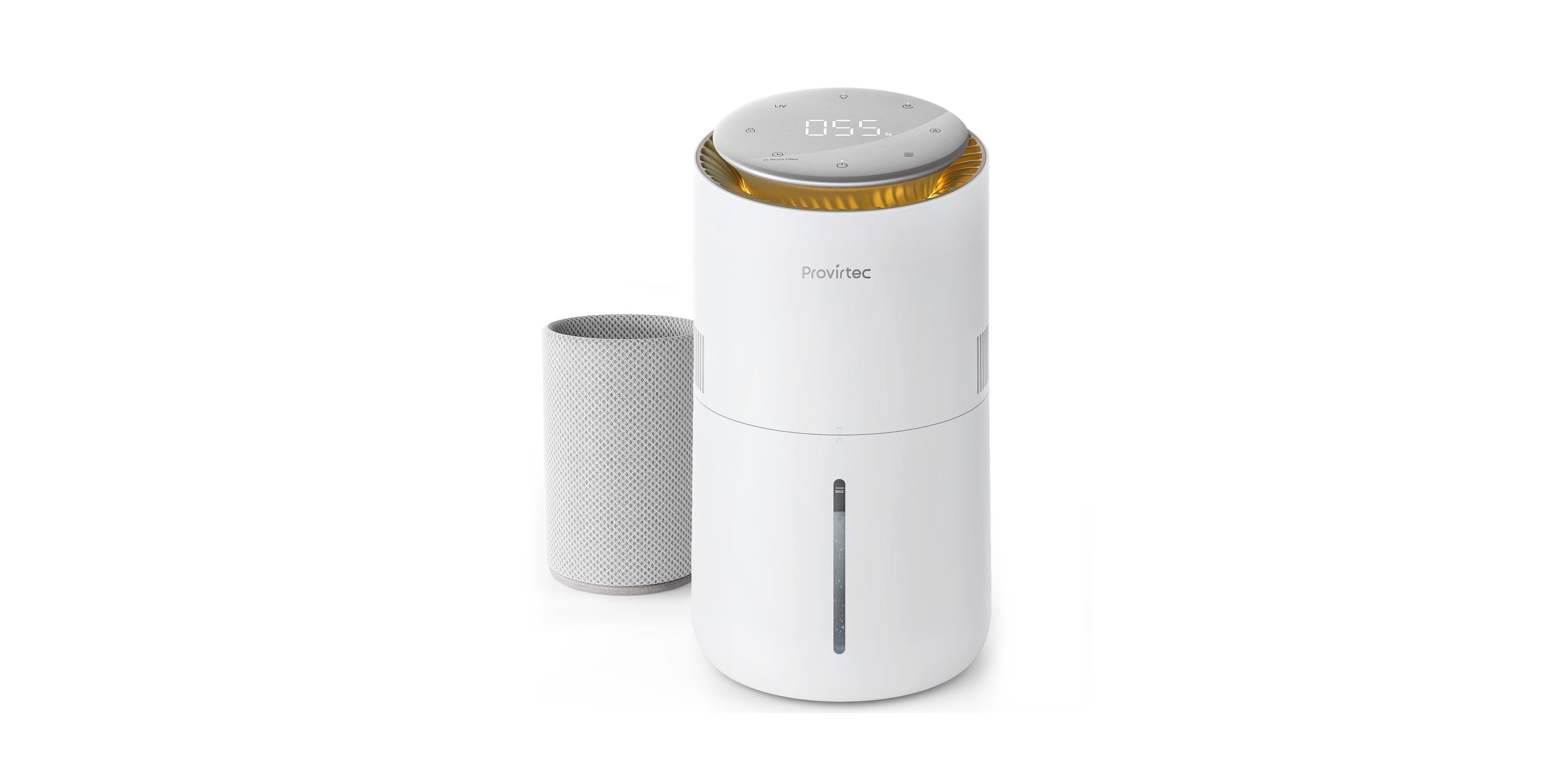 Provirtec 3L/6L Mist-Free Evaporative Humidifier with Auto Humidity Control