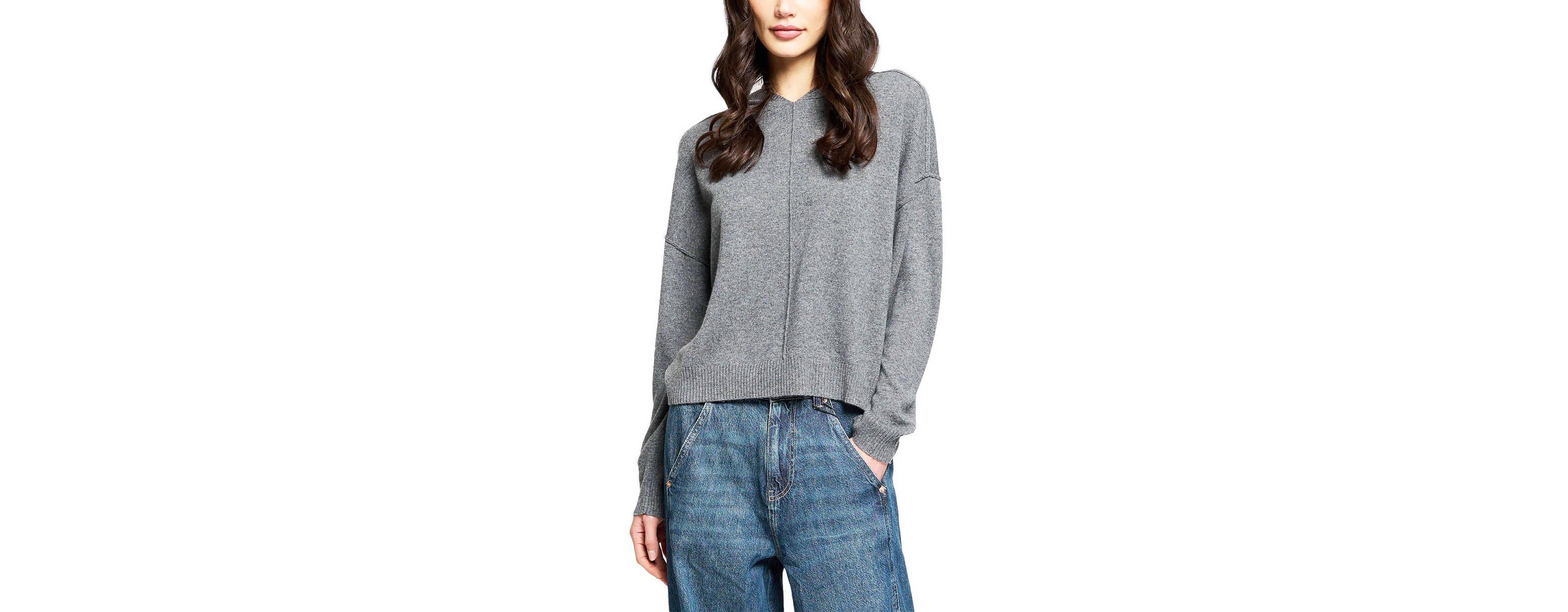 Central Park West Women's Thea Cashmere Relaxed-Fit Hoodie