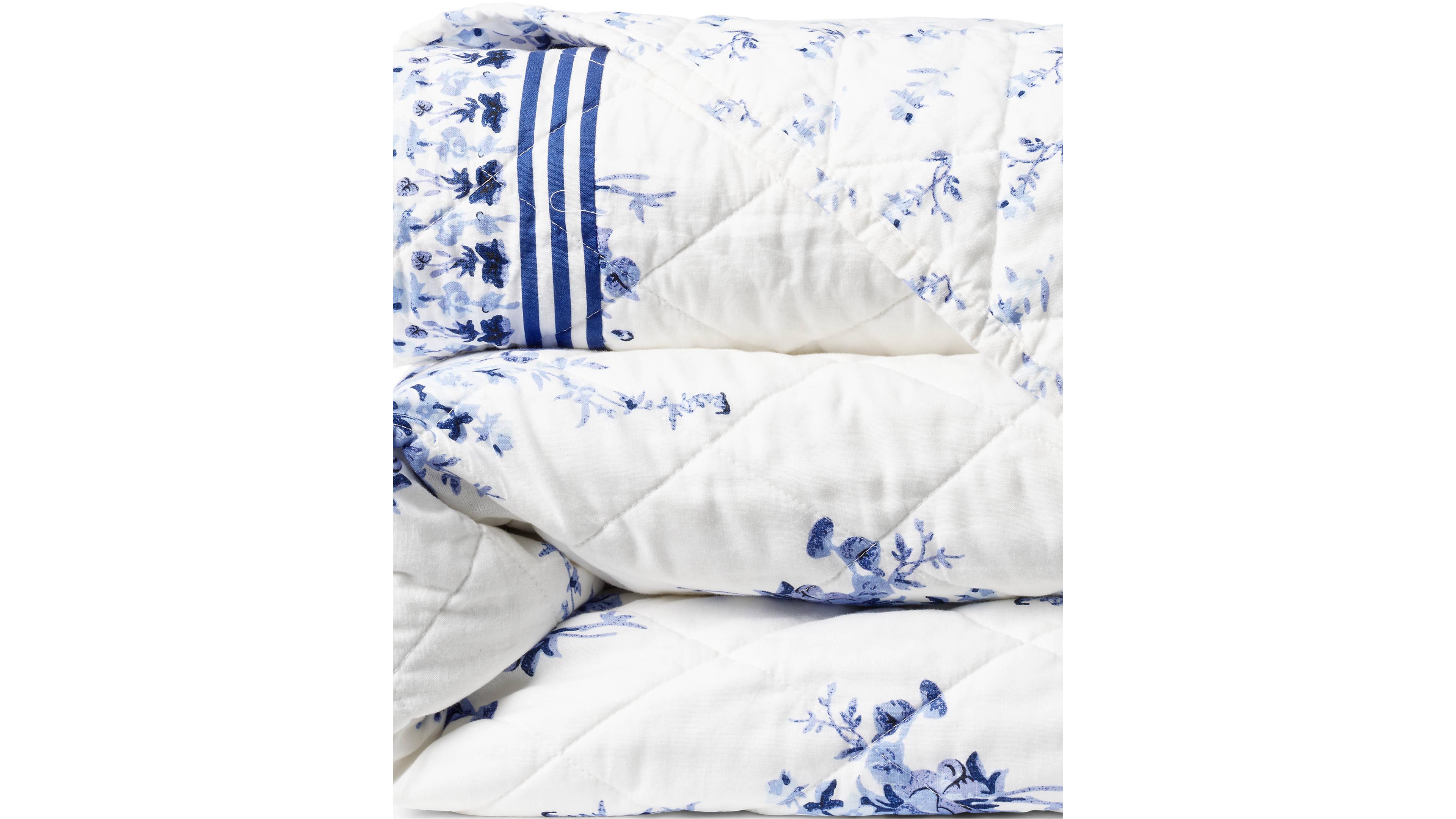 Lands' End Printed Cotton Quilt