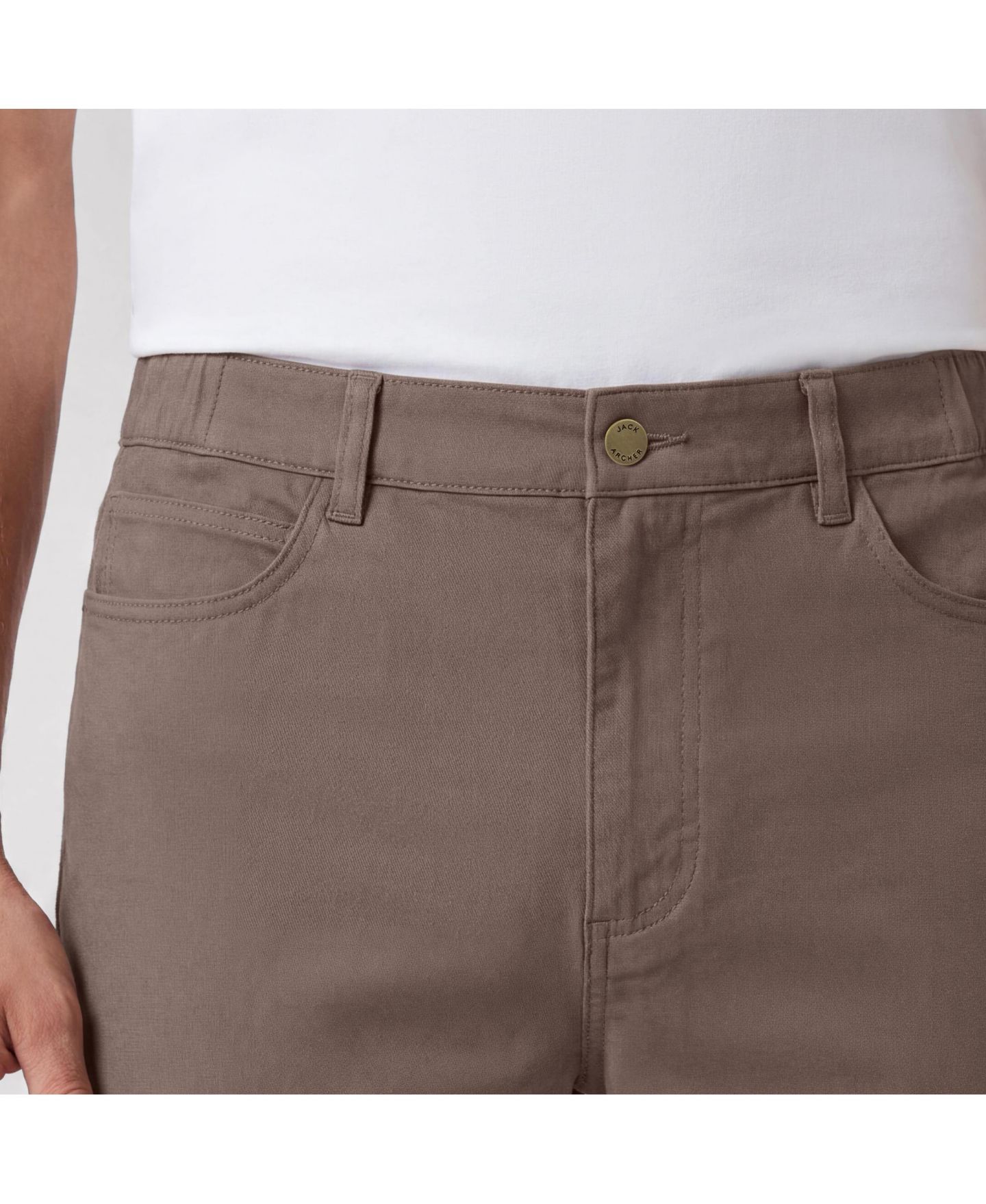 Мужские брюки Jack Archer Charter Twill Pant, цвет: Серо-коричневый — фото 5