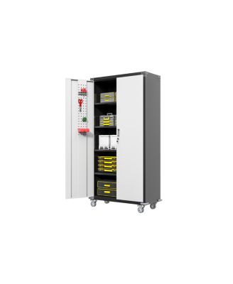 Garage Storage Cabinets with Locking Doors and 4 Adjustable Shelves