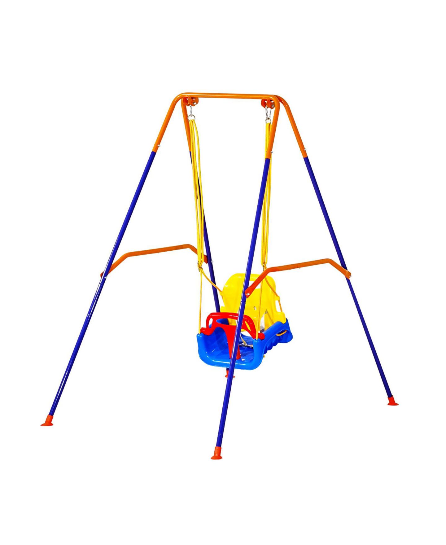 Детские игрушки Glintex Toddler 2-in-1 Swing and Jumper with 3-in-1 Convertible Seat, Foldable A-Frame, 200 lb Capacity, Ages 3+, цвет: Синий — фото 9