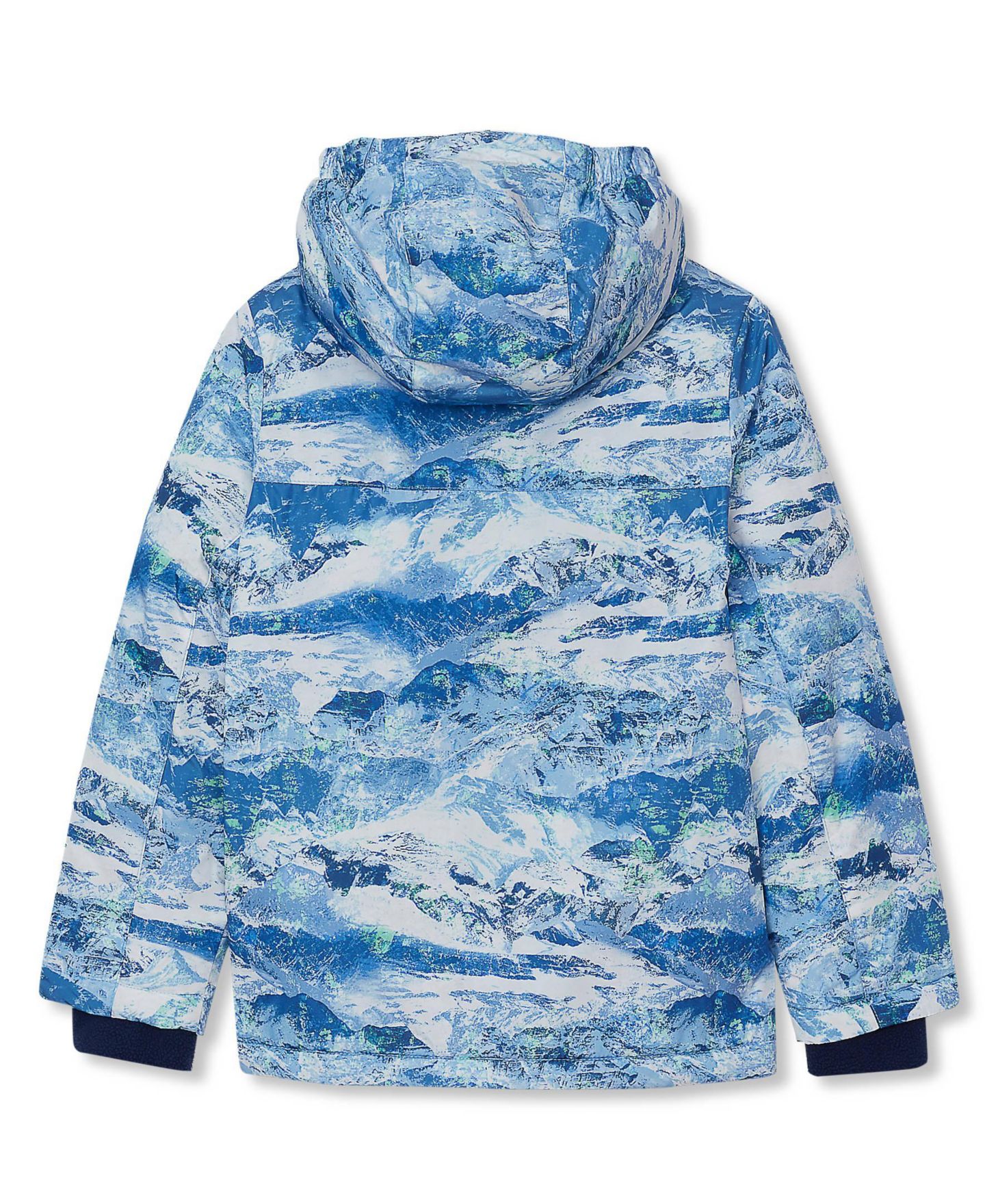 Детская куртка Lands' End Water-Resistant Hooded Insulated, цвет: Тёмно-синий — фото 2