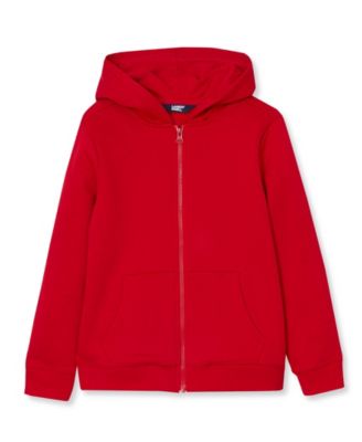 Kids Husky Solid Fleece Zip Hoodie