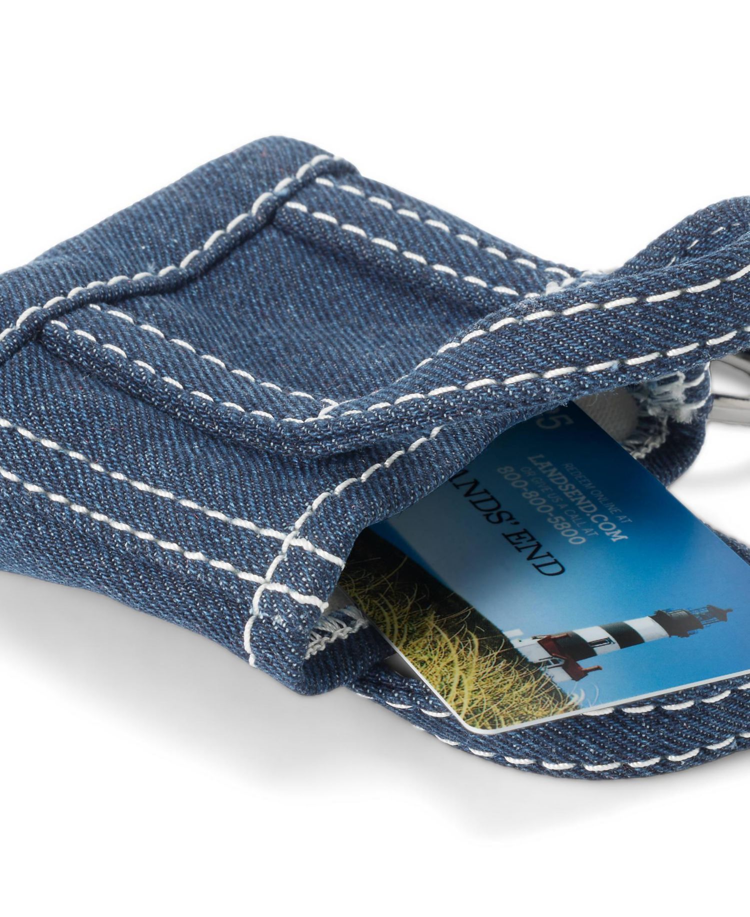 Micro Denim Tote Charm