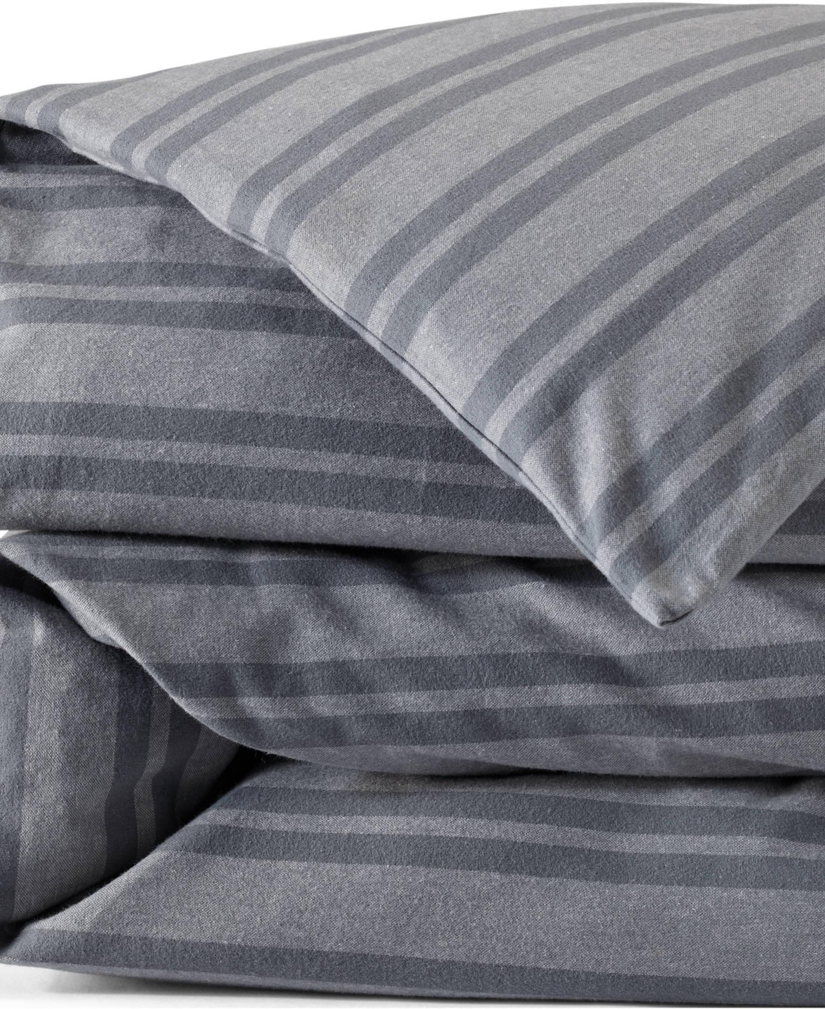 Lands' End Comfy Super Soft Cotton Flannel Plaid Duvet Bed Cover
