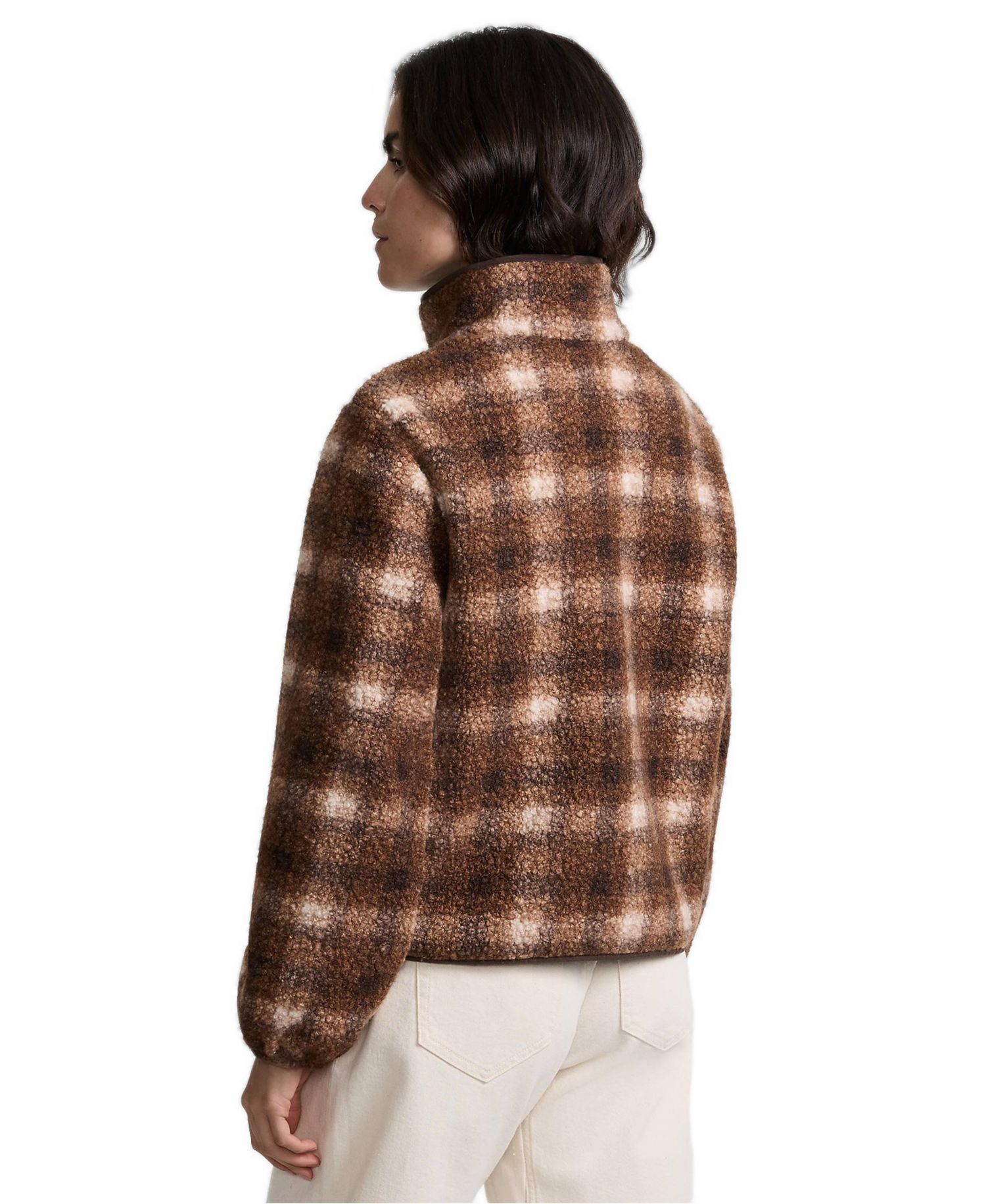 Women's Print Boucle Fleece Jacket
