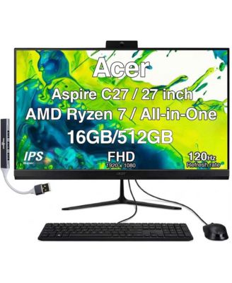 Aspire C27 27" All-in-One AMD Ryzen 7 5825U 16GB RAM 512GB SSD Windows 11 Pro