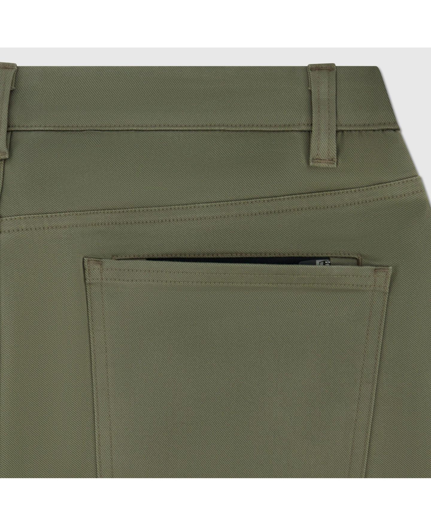 Мужские брюки Jack Archer Charter Straight-leg Cotton-Lyocell Blend Travel-ready, цвет: Оливковый — фото 9