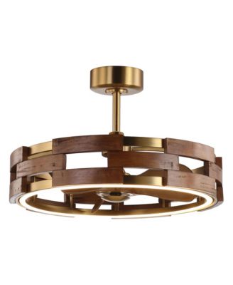 Parrot Uncle 28.4 Farmhouse 3-Blade Fandelier Ceiling Fan with Light and Remote