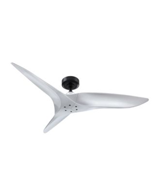 52" Modern Silver ABS 3-Blade Outdoor Ceiling Fan without Light