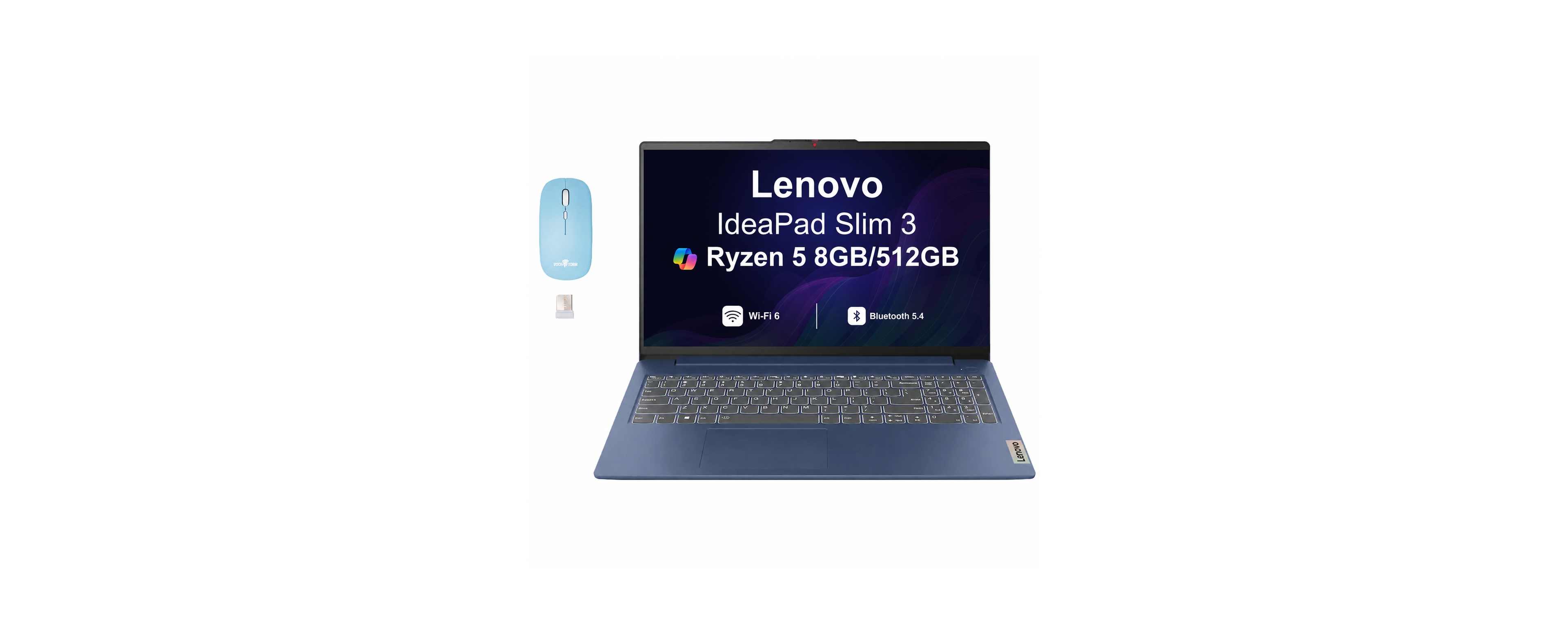 Lenovo IdeaPad Slim 3 15.6" Laptop, Ryzen 5 40, 8GB Ram, Windows 11 Home