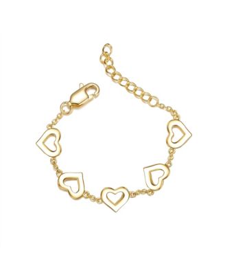 Toddler/Kids 14K Gold Plated Forever Heart Adjustable Bracelet