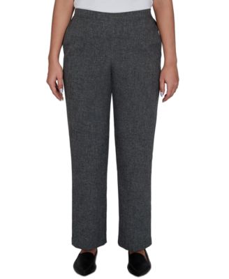 Women's Pull-On Elastic Waist Straight Pants