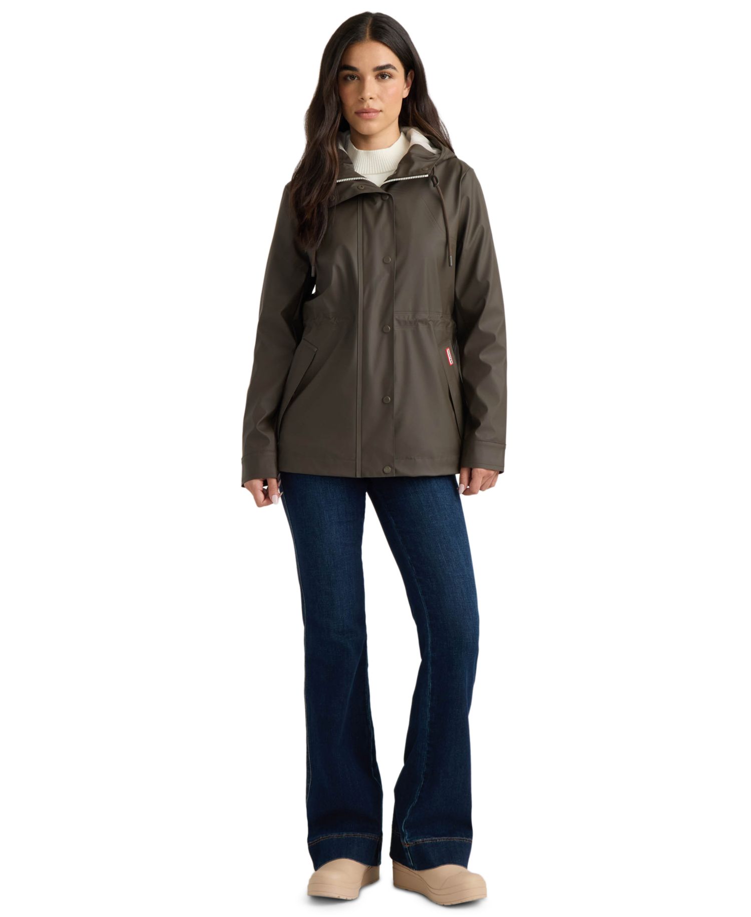 Women's Rubberized Anorak Coat