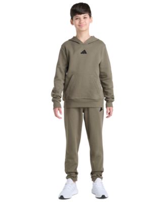 Boys' 8-20 Fleece Hooded Athletic Hoodie and Joggers, 2-Piece Set