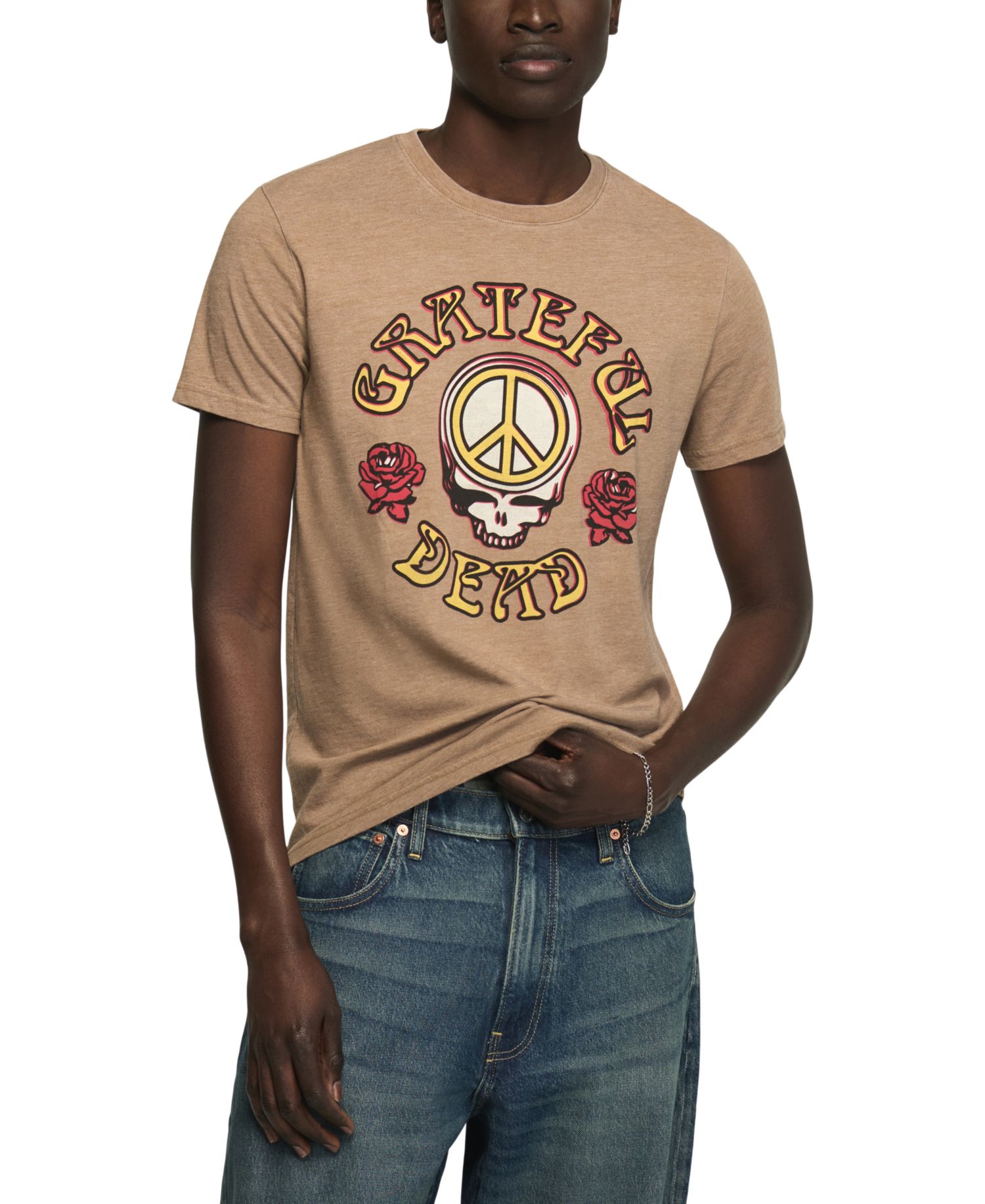 Men's Grateful Dead Peace Graphic Crew Neck T-Shirt