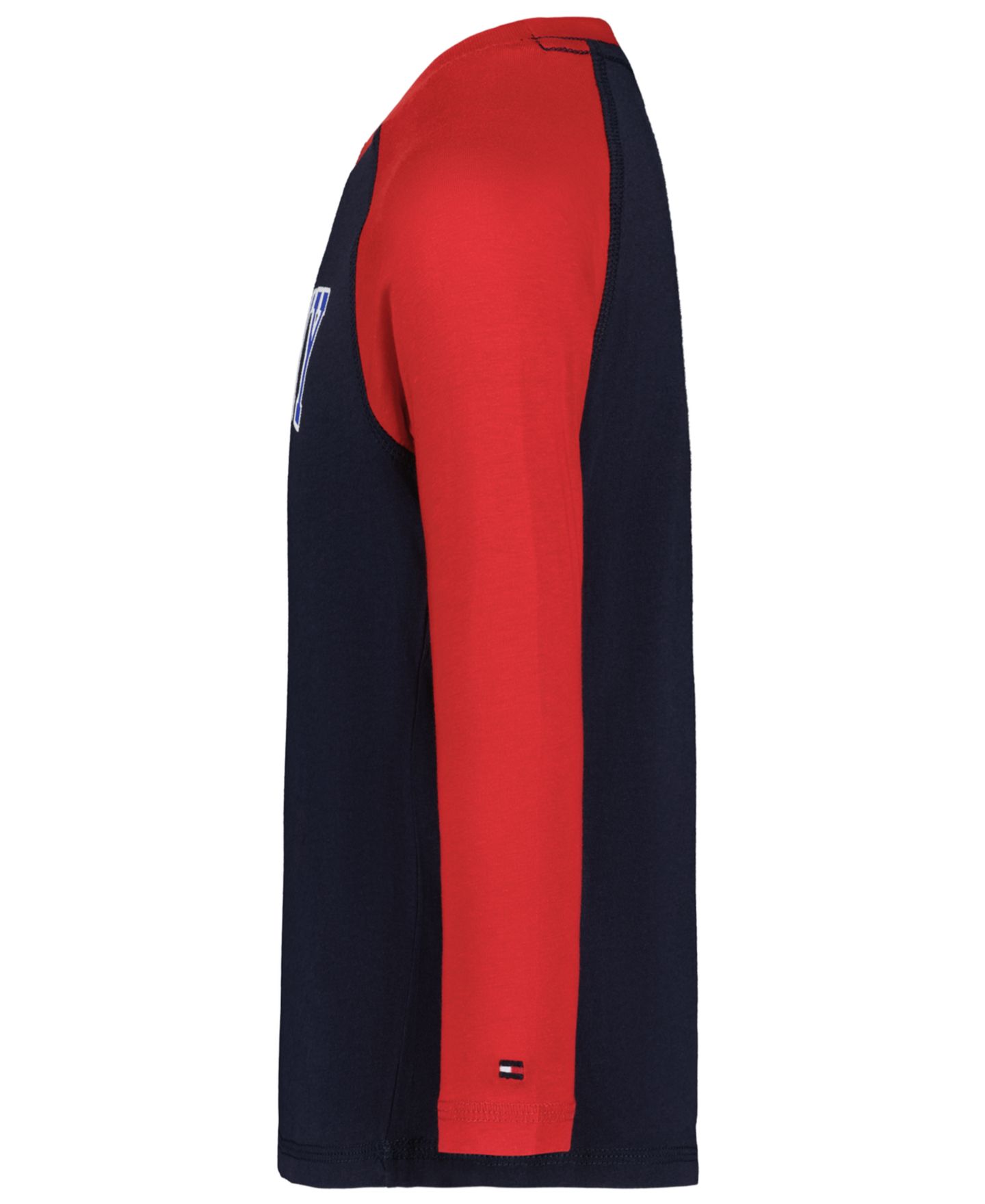Футболка Tommy Hilfiger Boys' 2T-7 Mascot Raglan Graphic Long- Sleeve T-shirt., цвет: Тёмно-синий — фото 3