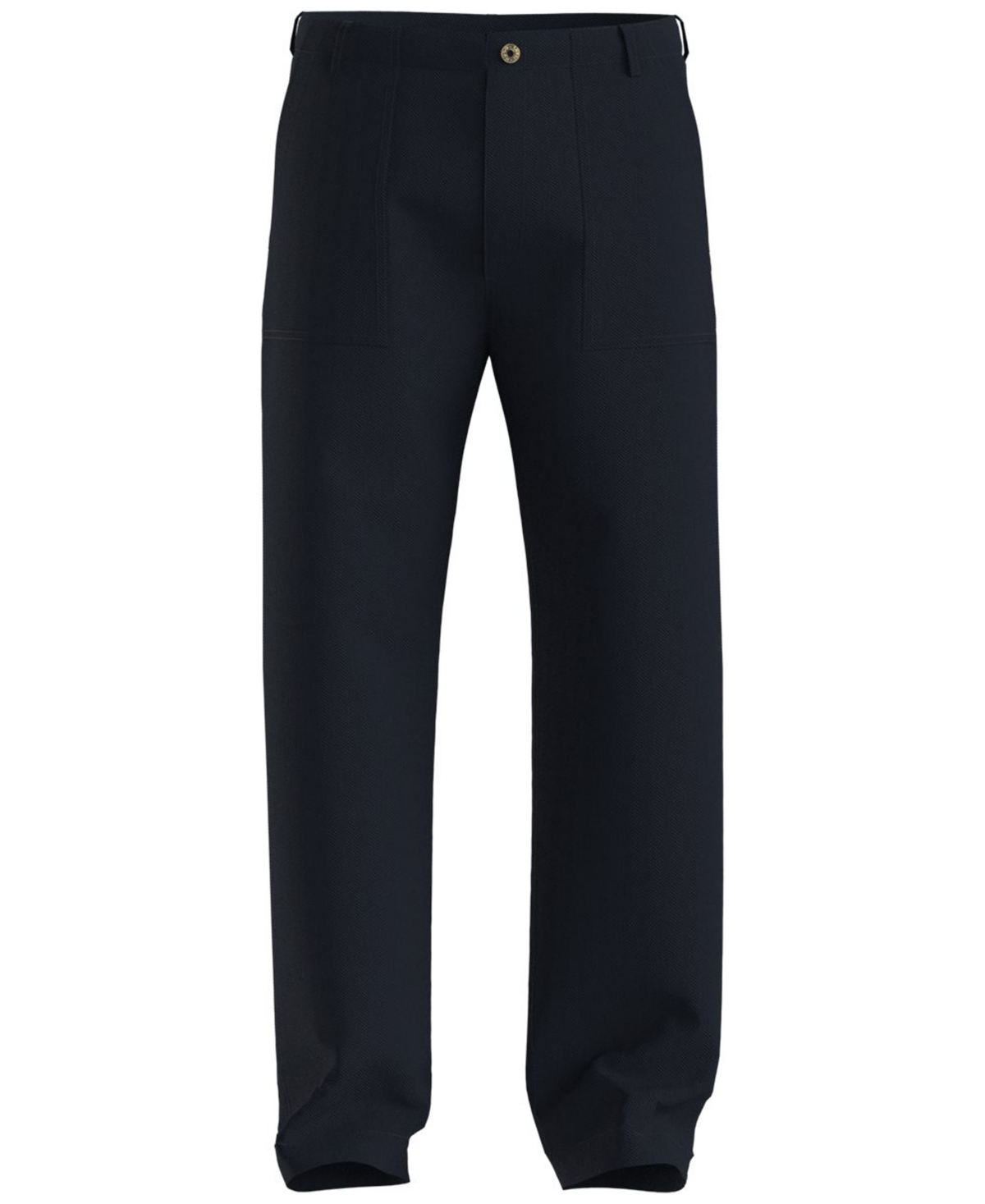 Hugo Boss Men's Herringbone Cargo Regular-Fit Pants - Dark Blue
