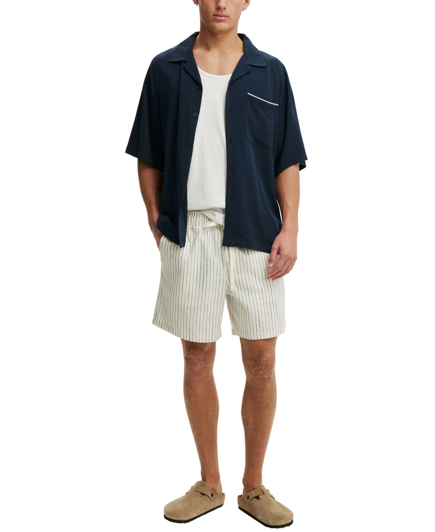 Мужские шорты Cotton On Easy Short Regular-Fit Pull-On Shorts, 6" Inseam, цвет: Костяной — фото 2