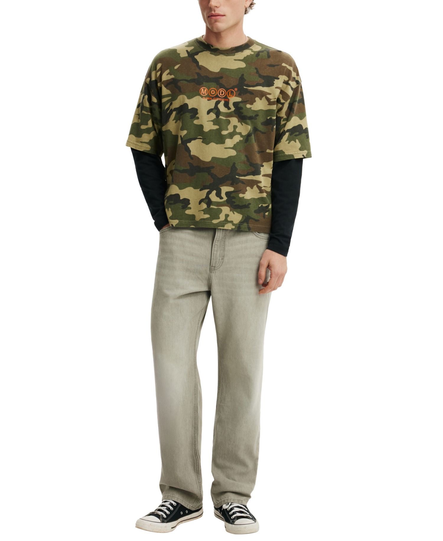 Men's Cropped Fit Graphic T-Shirt