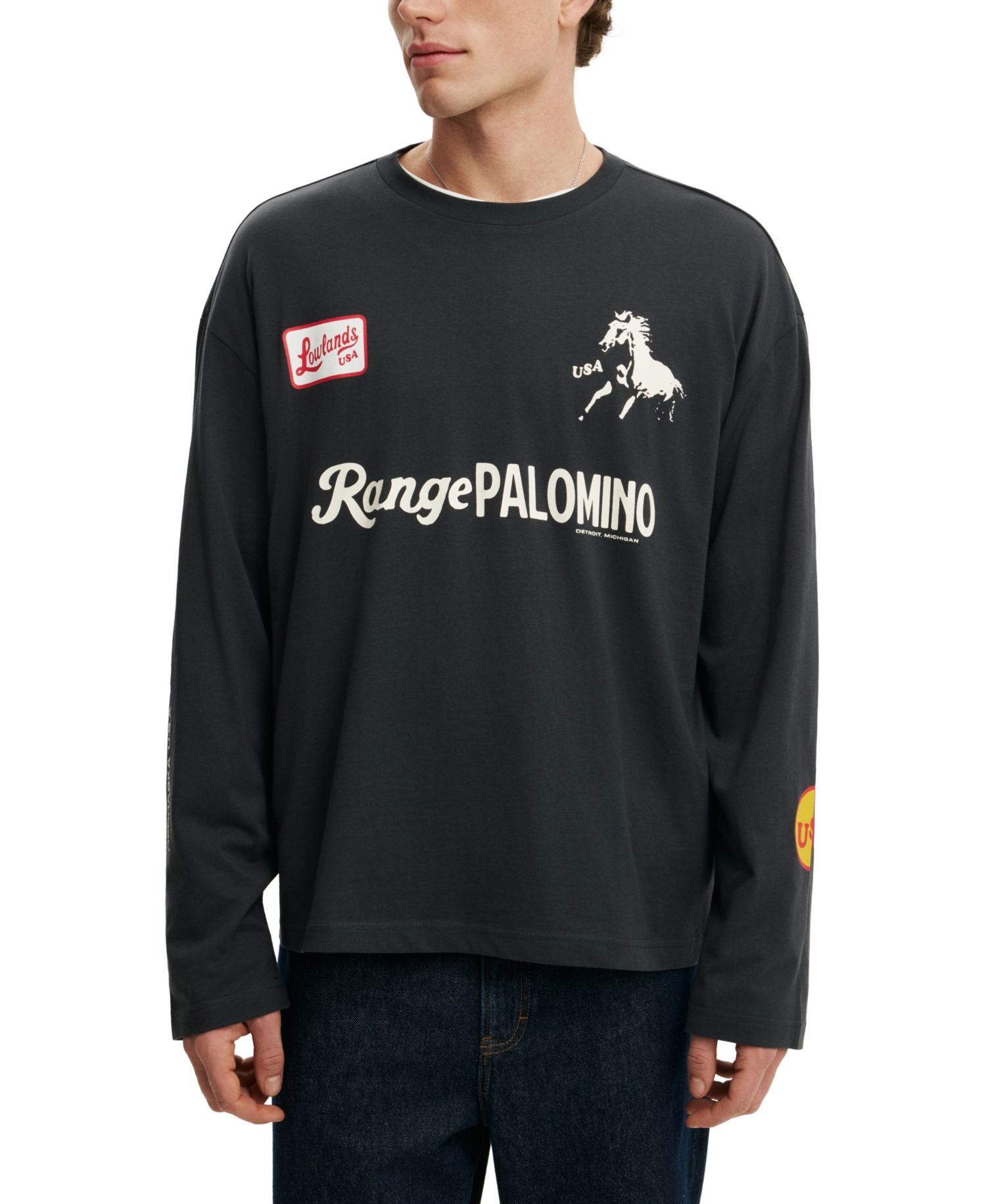 Men's Long-Sleeve Graphic Regular-Fit T-Shirt