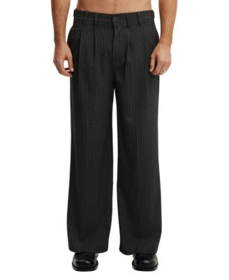Men's Super Baggy Pleated Wide-Leg Pants