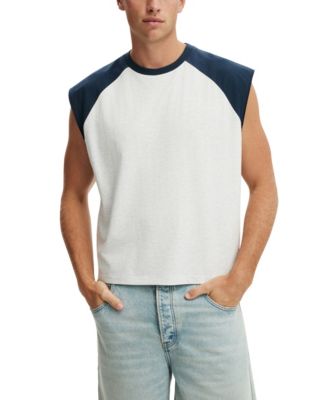 Men's Cropped Fit Muscle Sleeveless Tank