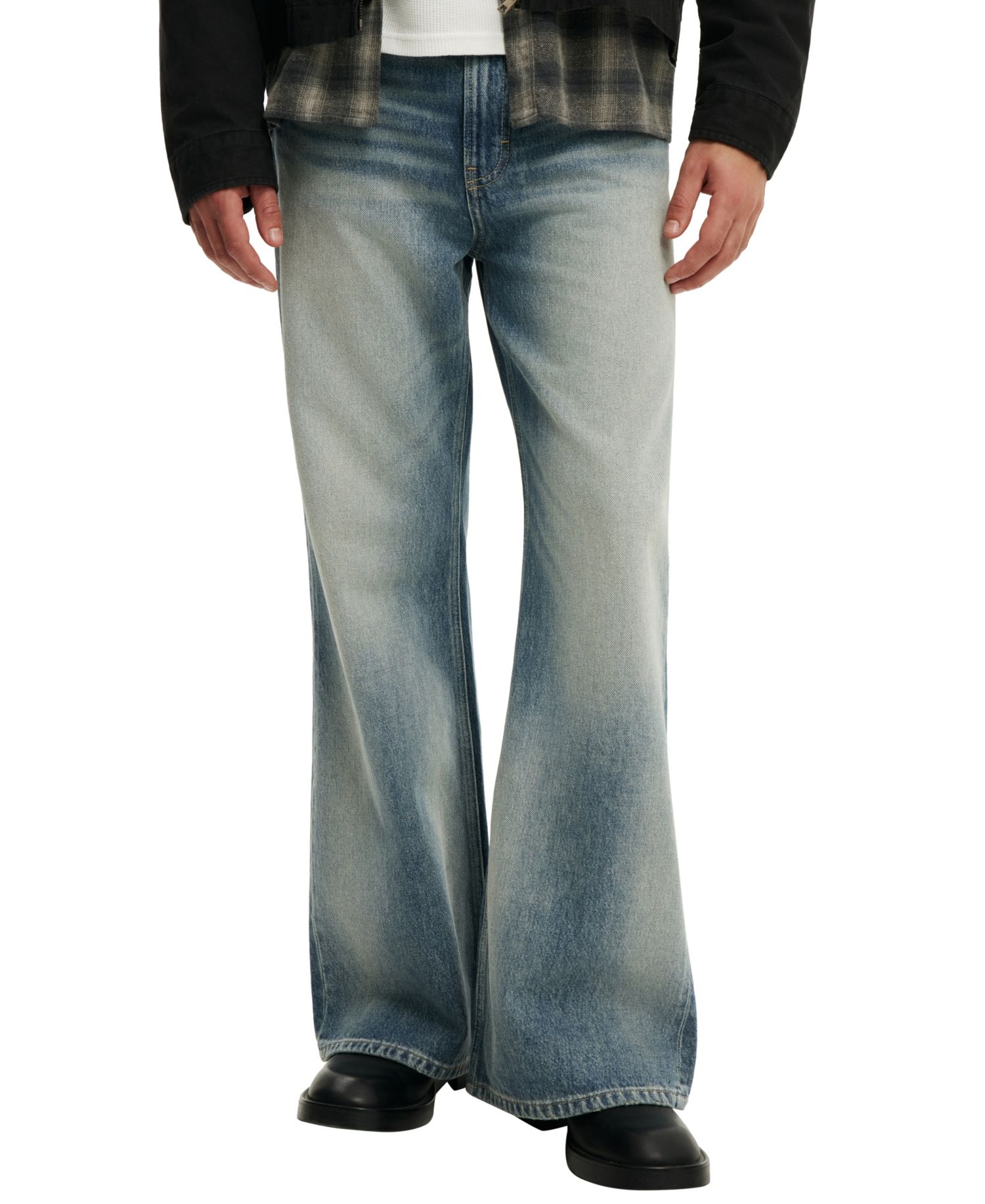Men's Baggy Bootcut Jeans