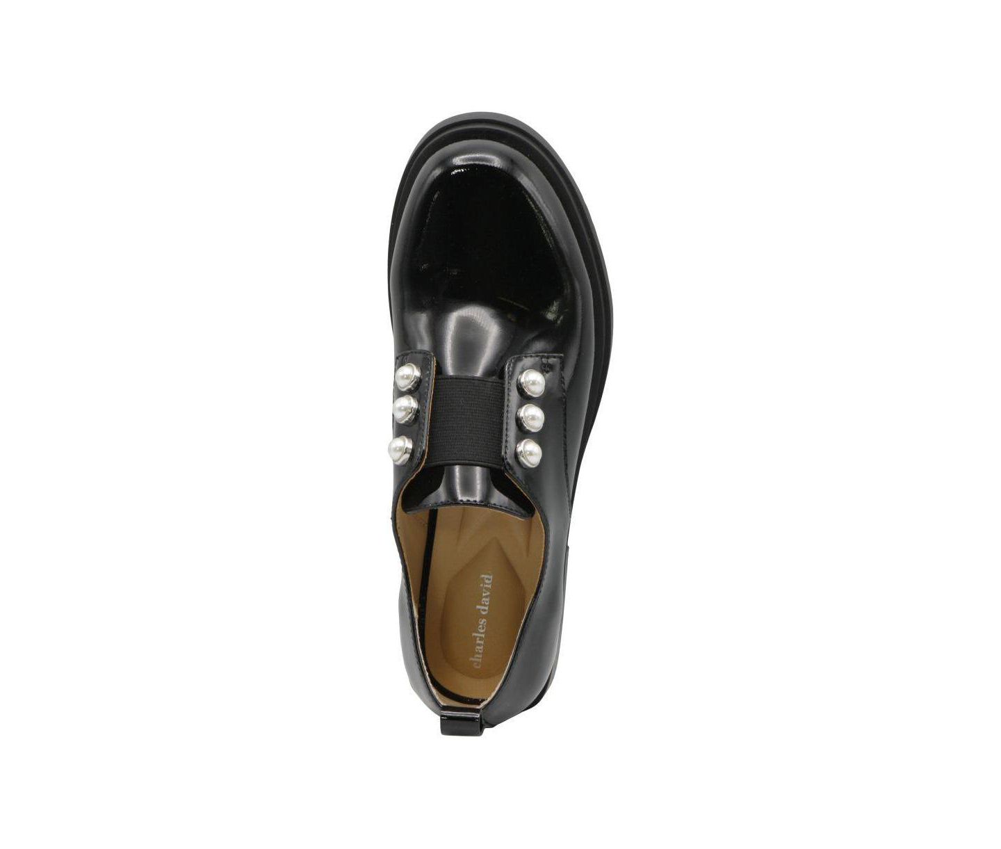Женские туфли Charles David Gent Pearl Lug-Sole Low-Heel, цвет: Чёрный — фото 3