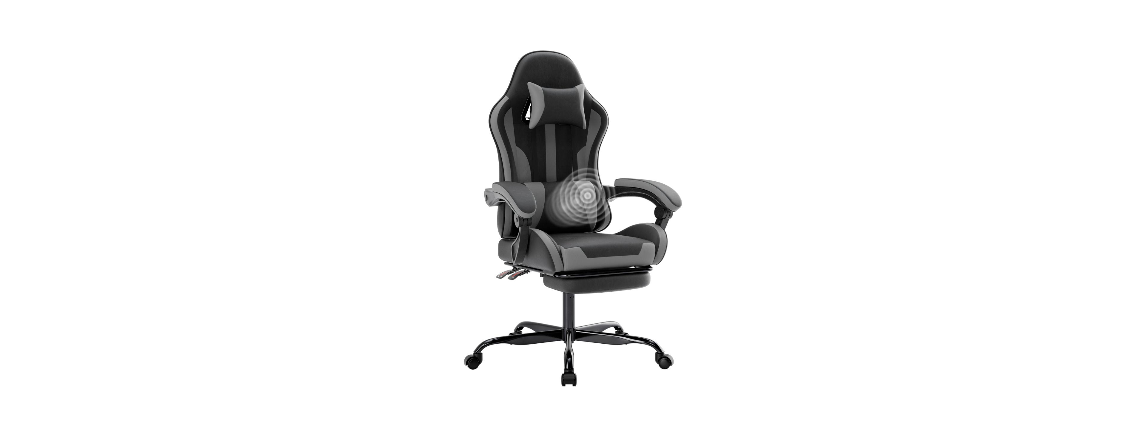 Streamdale Furniture Ergonomic Gaming Chair with Footrest, Lumbar Support and Headrest