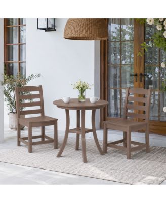 HDPE 3-Piece Outdoor Bistro Set and Table