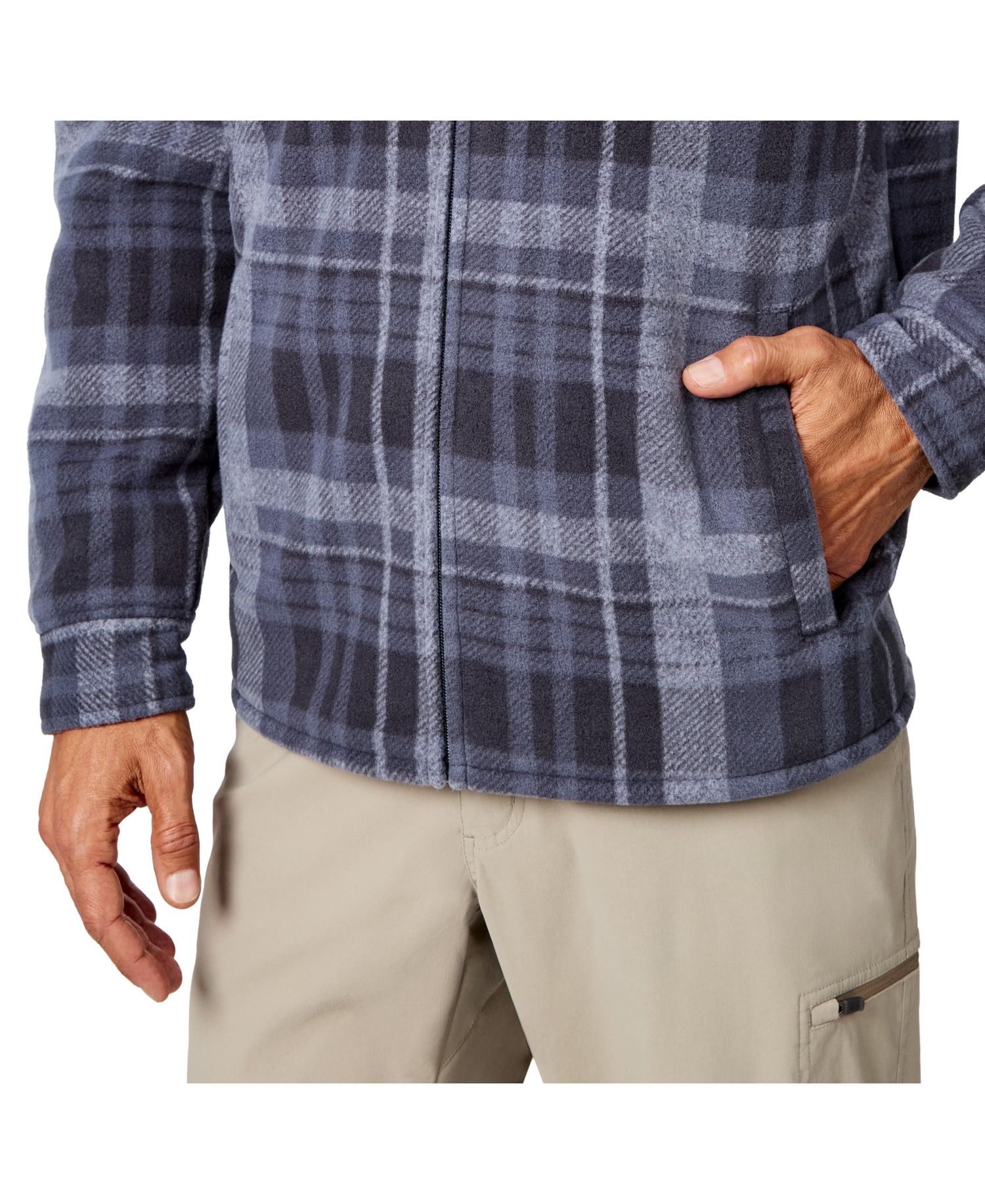 Men's Mountain Peak Chill Out Fleece Sherpa-Lined Shirt Jacket