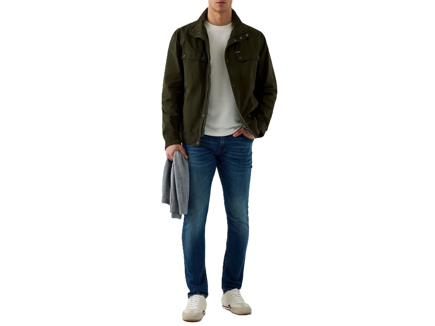 Мужские джинсы GUESS Miami Slim-Fit Dark-Wash, цвет: Насыщенный тёмный синий — фото 2