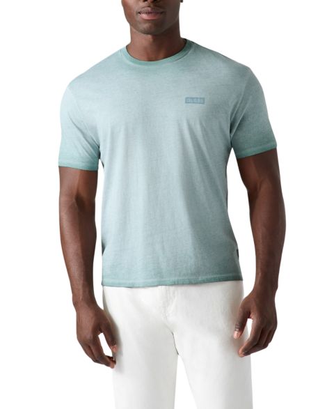 Мужская футболка GUESS Knockout Regular-Fit Short-Sleeve Logo, цвет: Тёмный серый разноцветный