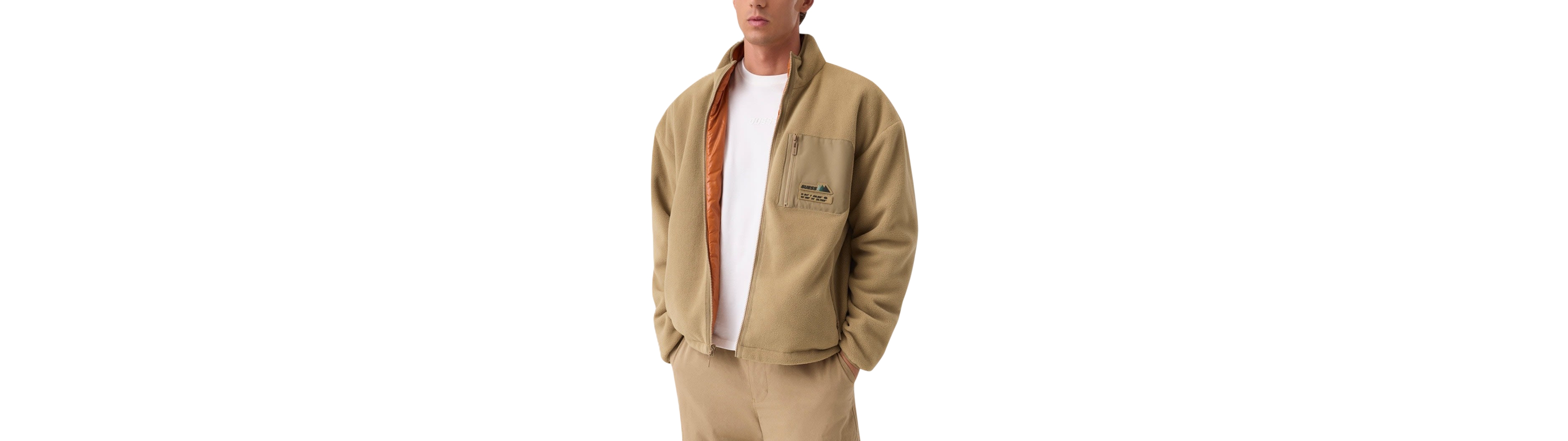 Guess Men's Nirmal Reversible Fleece Athletic-Fit Jacket